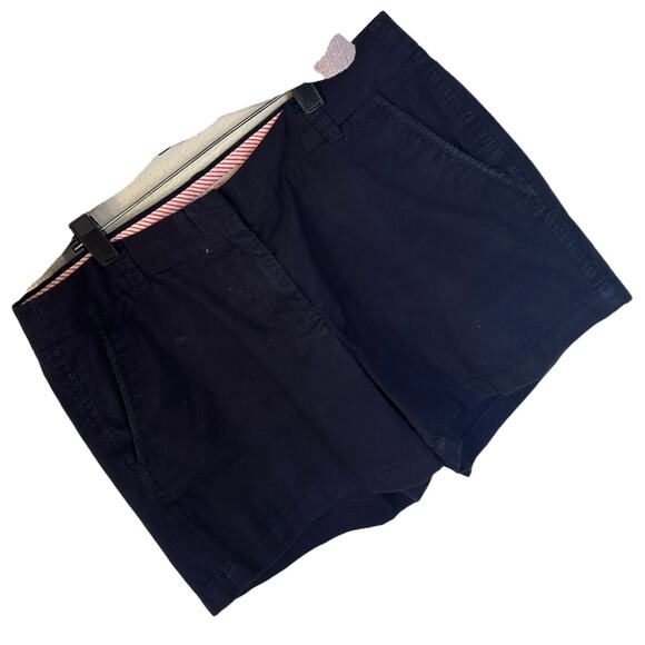 J Crew Navy Blue Chino Shorts Size 8 - Picture 1 of 5